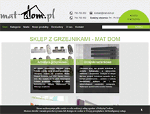 Tablet Screenshot of mat-dom.pl